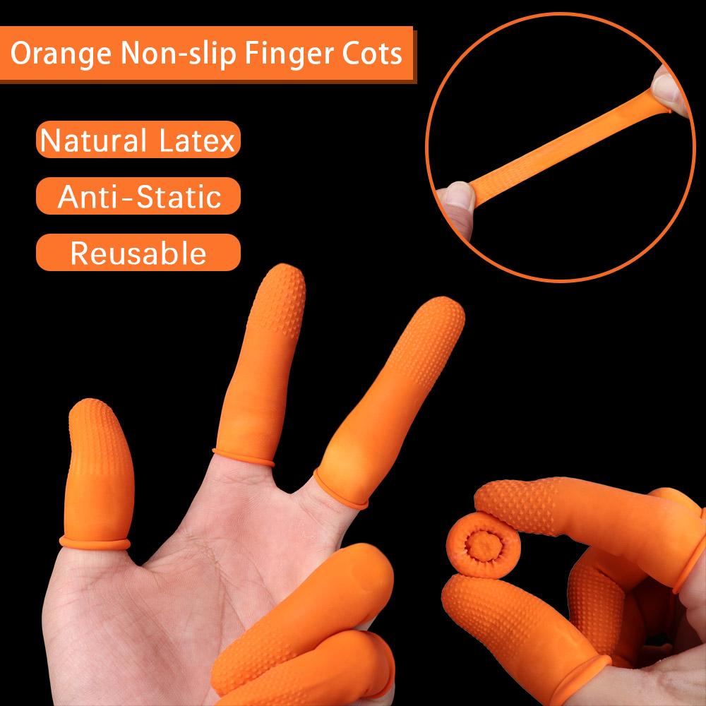Nail Art Natural - غطاء إصبع لاتكس مانع للإنزلاق قابل